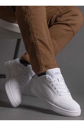 کفش اسنیکر سفید زنانه بند دار Puma - کد 458839013