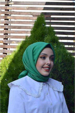 شال سبز زنانه پنبه ای HeavenlyScarfs - کد 776307141