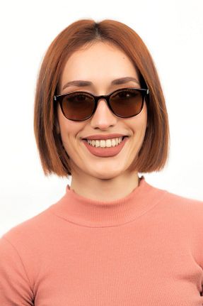 عینک آفتابی قهوه ای زنانه UV400 LUNOX - کد 210074479
