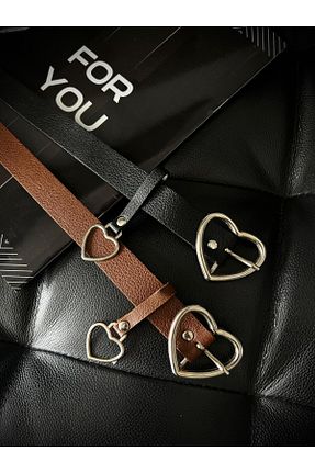 کمربند مشکی زنانه چرم مصنوعی Fiori - کد 854856144