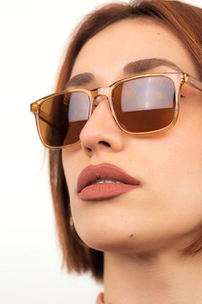 عینک آفتابی بژ زنانه UV400 LUNOX - کد 210075764