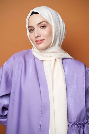 شال بژ زنانه ابریشم کد 854880455