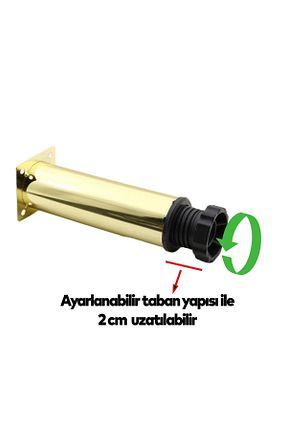 پایه مبل طلائی Badem10 - کد 854875926