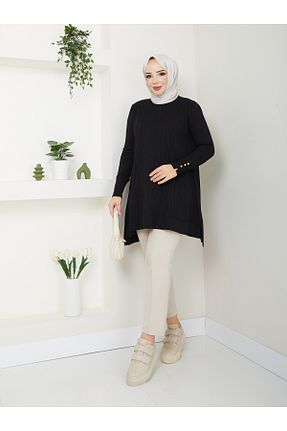 تونیک حجاب مشکی زنانه تریکو Pamuk Butik - کد 854888912