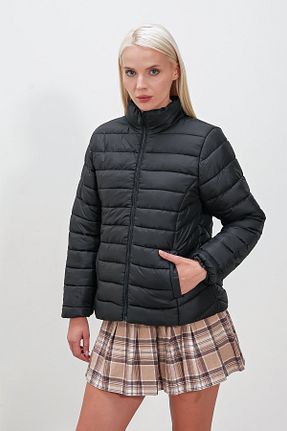 کاپشن مشکی زنانه رگولار HAKKE - کد 854887808