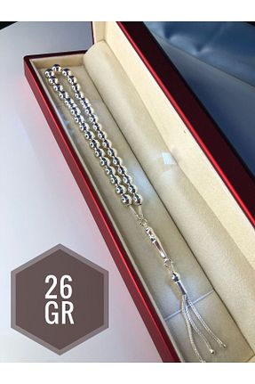 تسبیح سفید روکش نقره vogutima - کد 740331451