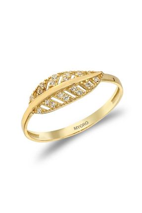 انگشتر طلا زرد زنانه 14 عیار myorogold - کد 284699714