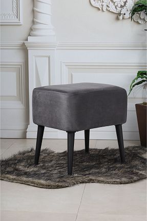 پوف و نیمکت طوسی 47 x 37 PufyHome - کد 821970928