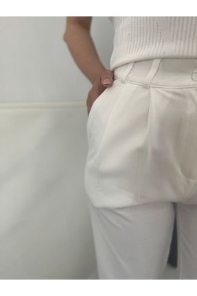 شلوار سفید زنانه پارچه Lope Boutique - کد 831499621
