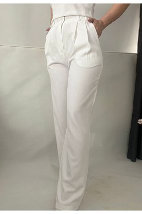 شلوار سفید زنانه پارچه Lope Boutique - کد 831499621