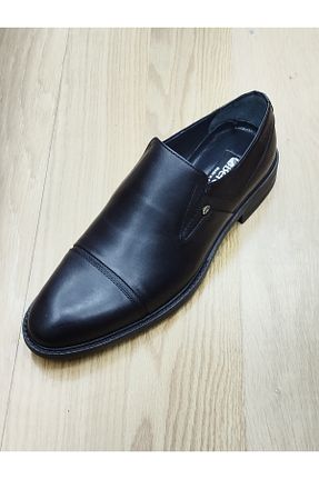 کفش کژوال مشکی مردانه چرم خالص LİCCAS - کد 854983363