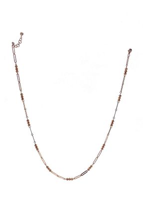 گردنبند نقره طلائی زنانه 925 عیار Bulvardi - کد 63154589