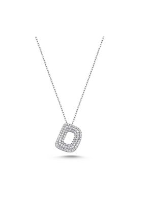 گردنبند نقره خاکی زنانه 925 عیار Bulvardi - کد 66596124