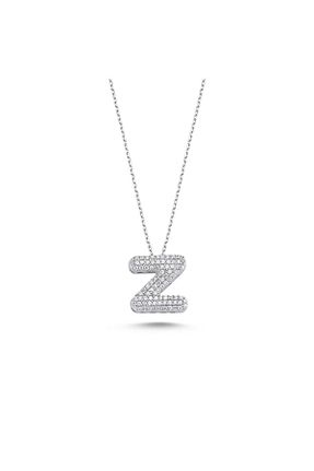 گردنبند نقره خاکی زنانه 925 عیار Bulvardi - کد 66596952
