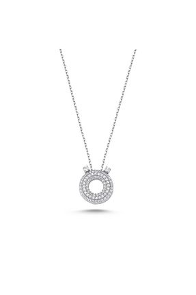 گردنبند نقره خاکی زنانه 925 عیار Bulvardi - کد 103506406
