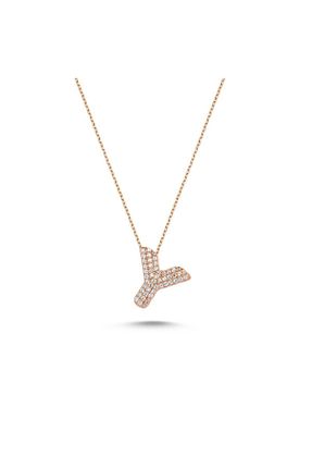 گردنبند نقره خاکی زنانه 925 عیار Bulvardi - کد 66595983