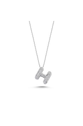 گردنبند نقره خاکی زنانه 925 عیار Bulvardi - کد 66596057