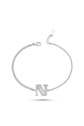 دستبند نقره خاکی زنانه 925 عیار Bulvardi - کد 220017156