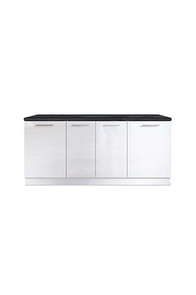 کابینت های آماده آشپزخانه سفید Suntalam GC - کد 802011454