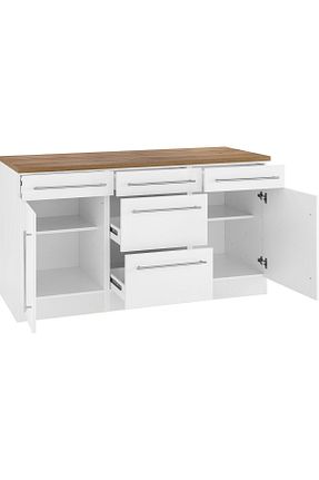 کابینت های آماده آشپزخانه سفید Suntalam Tdesigno - کد 353559212