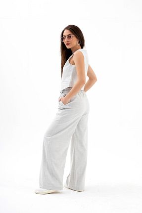 جلیقه طوسی زنانه مخلوط پلی استر TUA MODA - کد 827704486