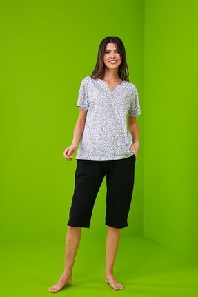 ست لباس راحتی رنگی زنانه طرح دار Pjs Pijama - کد 242859334