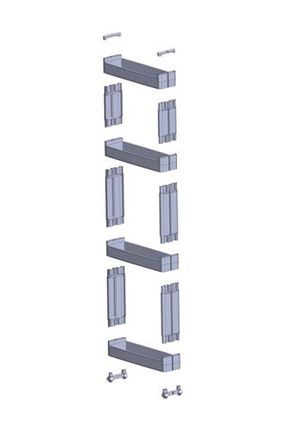 مرتب کننده حمام مشکی پلاستیک کد 42452314