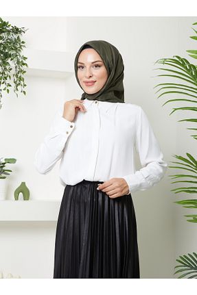 روسری خاکی پنبه پلی استر Golden Rose - کد 854823079