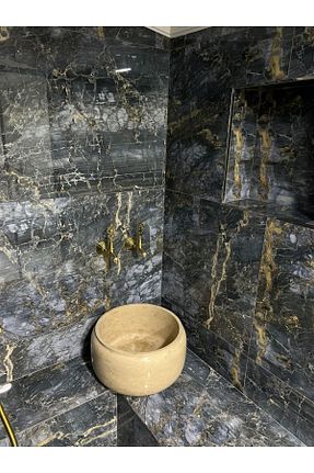 نظم دهنده حمام بژ سنگ Kurna - کد 795271640
