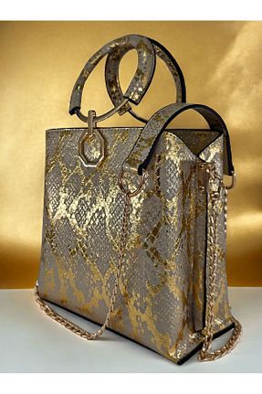 کیف دوشی طلائی زنانه چرم مصنوعی Evident - کد 819225112