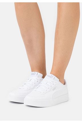کفش اسنیکر سفید زنانه بند دار Puma - کد 649448194