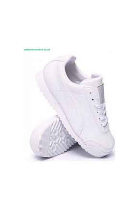 کفش اسنیکر سفید زنانه چرم اصل Puma - کد 65697416