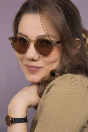 عینک آفتابی بژ زنانه پلاریزه LUNOX - کد 263171627