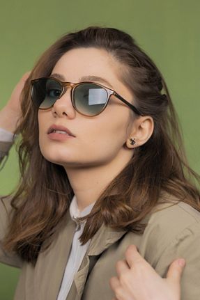عینک آفتابی قهوه ای زنانه UV400 LUNOX - کد 263176253