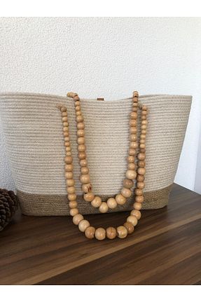کیف ساحلی بژ زنانه حصیر Naspar - کد 320032899