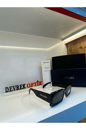 عینک آفتابی مشکی زنانه UV400 Prada - کد 835501361