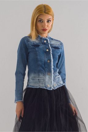 کت آبی زنانه گشاد Bold & Young - کد 153461482