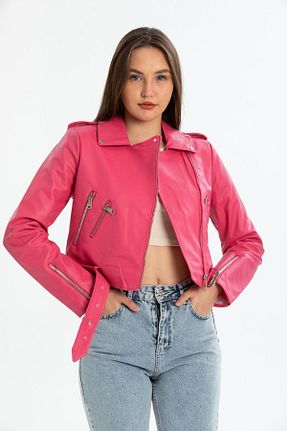 کت صورتی زنانه اسلیم فیت İLKCET MODA - کد 684731726