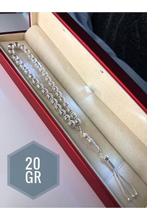 تسبیح سفید روکش نقره vogutima - کد 740331183
