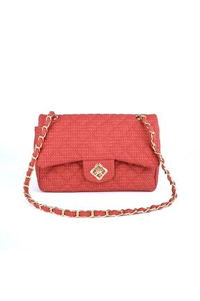 کیف دستی قرمز زنانه سایز متوسط Lamberti - کد 475654967
