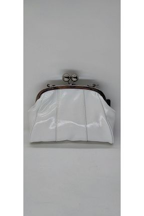 کیف پورتفوی و کلاچ سفید زنانه چرم لاکی valentina victoria - کد 853076017