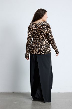 بلوز سایز بزرگ سبز زنانه دو سینه LUOKK - کد 854963256