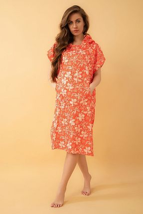 لباس ساحلی قرمز زنانه پنبه ای VEVİEN HOME - کد 829917408