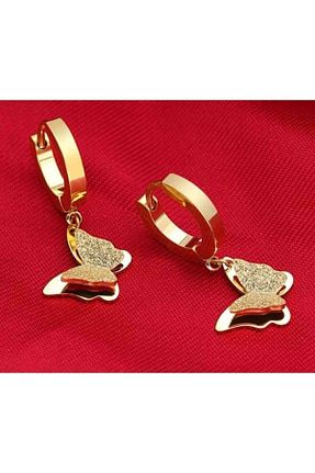 گوشواره استیل (فولاد) طلائی مردانه استیل (فولاد) SBL AKSESUAR - کد 43425691