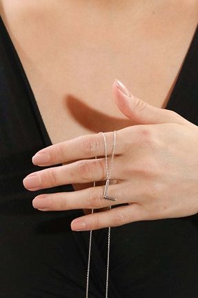 گردنبند نقره خاکی زنانه 925 عیار Bulvardi - کد 69258713