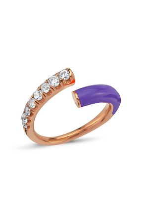انگشتر نقره بنفش زنانه زیرکن Bulvardi - کد 62932925