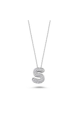 گردنبند نقره خاکی زنانه 925 عیار Bulvardi - کد 103506421