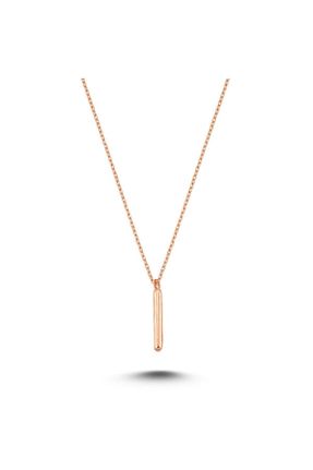 گردنبند نقره خاکی زنانه 925 عیار Bulvardi - کد 103516103