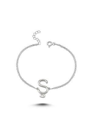 دستبند نقره خاکی زنانه 925 عیار Genel Markalar - کد 73473039