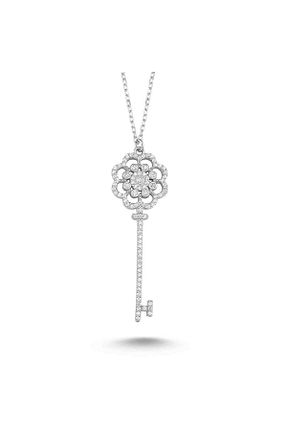 گردنبند نقره طلائی زنانه 925 عیار Bulvardi - کد 52420527